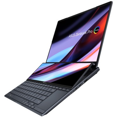 Ноутбук ASUS Zenbook Pro 14 Duo UX8402VU-P1060 14.5" 2.8K OLED Touch, Intel i7-13700H, 16GB, F1TB, NVD4050-6, NoOS, Черный (90NB