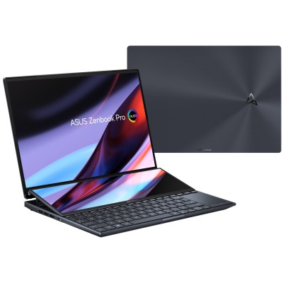 Ноутбук ASUS Zenbook Pro 14 Duo UX8402VV-P1046 14.5" 2.8K OLED, Intel i9-13900H, 32GB, F2TB, NVD4060-8, NoOS, Черный (90NB1172-M