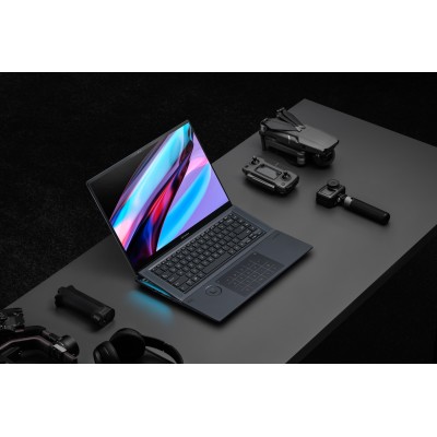 Ноутбук ASUS Zenbook Pro 16X UX7602ZM-ME116W 16" 4K OLED Touch, Intel i7-12700H, 32GB, F1TB, NVD3060-6, Win11, Черный (90NB0WU1-