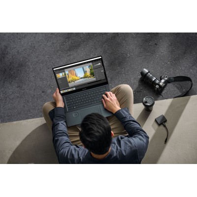Ноутбук ASUS Zenbook Pro 16X UX7602ZM-ME159 16" 4K OLED Touch, Intel i7-12700H, 32GB, F1TB, NVD3060-6, NoOS, Черный (90NB0WU1-M0