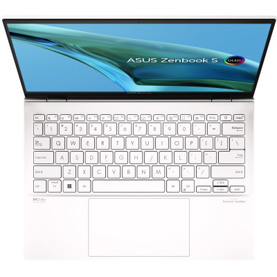 Ноутбук ASUS Zenbook S 13 UM5302LA-LV039W 13.3" 2.8K OLED, AMD R7-7840U, 16GB, F1TB, UMA, Win11, Белый (90NB1237-M002Y0)