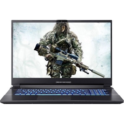 Ноутбук Dream Machines G1650-17 17.3FHD IPS, Intel i5-11400H, 16GB, F500GB, NVD1650-4, DOS, черный (G1650-17UA70)