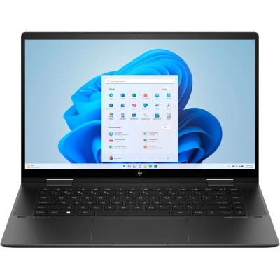 Ноутбук HP ENVY x360 15-fh0000ua 15.6" FHD OLED Touch, AMD R7-7730U, 16GB, F1024GB, UMA, Win11, черный (826N9EA)