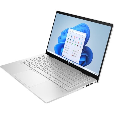 Ноутбук HP Pavilion x360 14-ek1000ua 14" FHD IPS Touch, Intel i7-1355U, 16GB, F1024GB, UMA, DOS, серебристый (825D9EA)