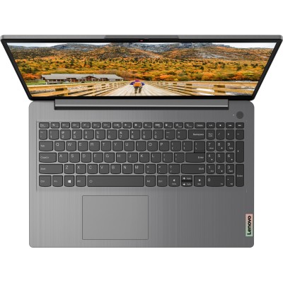 Ноутбук Lenovo IdeaPad 3 15.6" FHD IPS AG, Intel I5-1235U, 8GB, F512GB, UMA, DOS, серый (82RK00P3RA)