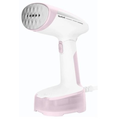 Отпариватель Tefal компактный Access' Steam Pocket, 1300Вт, 120мл, постоянный пар - 25гр, бело-розовый (DT3050E1)