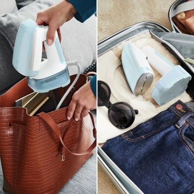 Отпариватель Tefal компактный Access`Steam Pocket, 1300Вт, постоянный пар - 20гр, бело-голубой (DT3041E1)