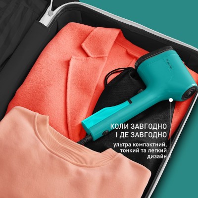 Отпариватель Tefal компактный PURE POP, 1300Вт, 70мл, постоянный пар - 20гр, зеленый (DT2024E1)