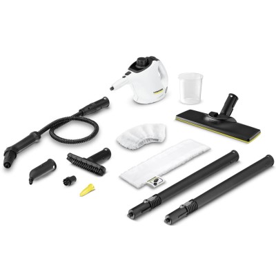 Пароочиститель Karcher SC 1 EasyFix Premium, 1200Вт, 200мл, 3Бар, бело-черный (1.516-375.0)