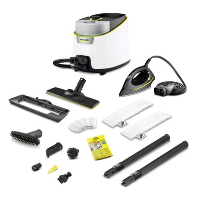 Пароочиститель Karcher SC 4 Deluxe EasyFix Iron Premium 2200 Вт, 1300мл, 4Бар, бело-черный (1.513-281.0)