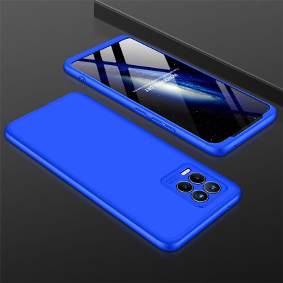 Пластиковая накладка GKK LikGus 360 градусов (opp) для Realme 8 / 8 Pro Синий
