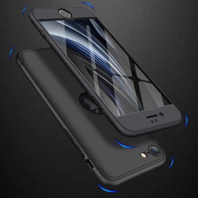 Пластиковая накладка GKK LikGus 360 градусов (opp) с лого для Apple iPhone SE (2020) Черный