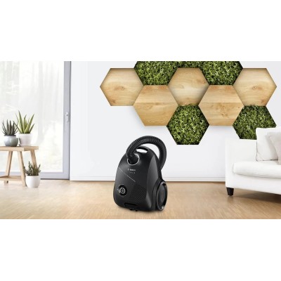 Пылесос Bosch мешковый, 600Вт, мешок-3.5л, НЕРА, черный (BGBS2BA1P)