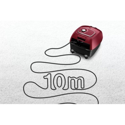 Пылесос Bosch мешковый, 600Вт, мешок-4л, ЕРА10, красный (BGLS4X201)