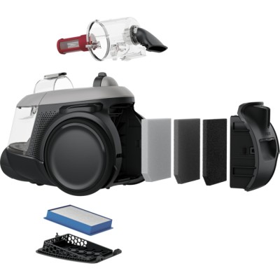 Пылесос Electrolux контейнерный, 700Вт, конт пыль -1,6л, HEPA12, 6 насадок, серый (EL61A4UG)