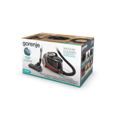 Купити Пылесос Gorenje VC2303GAPRACY/КОЛБОВЫЙ/2300 Вт/350 Вт/сенсорн.упр/турбощетка/телескоп труб/красный (VC2303GAPRACY)