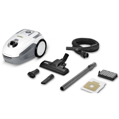 Пылесос Karcher VC 2 Premium, 700Вт, 2.75л, НЕРА, бело-серий (1.198-111.0)