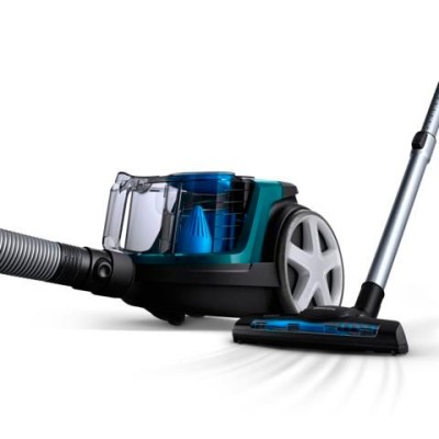 Пылесос Philips контейнерный 3000 series , 900Вт, конт пыль -1,5л, НЕРА, турбощётка, черно-зеленый (FC9334/09)