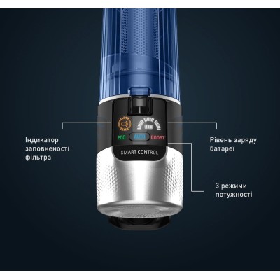Пылесос Rowenta беспроводный X-Force 9.6 Aqua Alnimal, 250Вт, влажная уборка, конт пыль -0.4л, автон. раб. 
