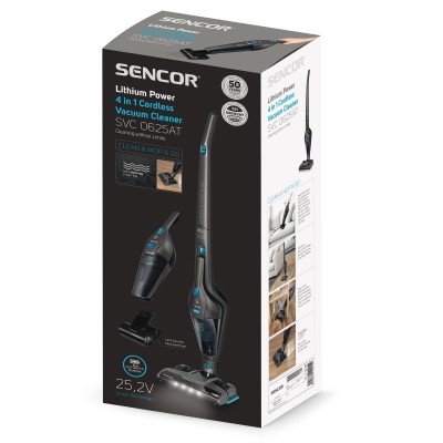 Пылесос Sencor беспроводный, 250Вт, влажная уборка, конт пыль -0.5л, автон. раб. 