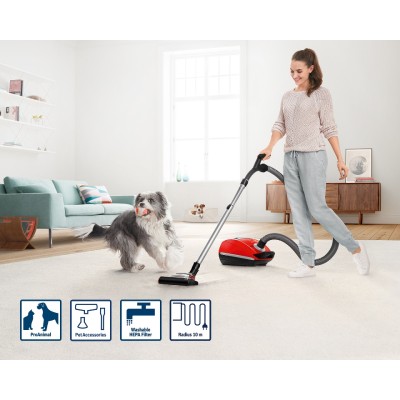 Пылесос мешковый Bosch BGL4ZOOO - пылесборник 4 л/НЕРА/телескоп. 