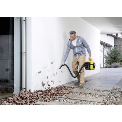 Пылесос хозяйственный Karcher WD 1 Compact Battery, 18В, 7л, 1.2м, 3.14 кг, SOLO (1.198-300.0)