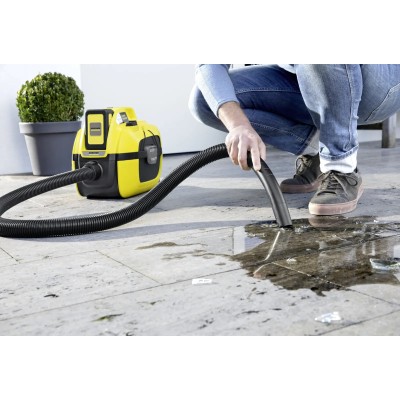 Пылесос хозяйственный Karcher WD 1 Compact Battery, 18В, 7л, 1.2м, 3.14 кг, SOLO (1.198-300.0)