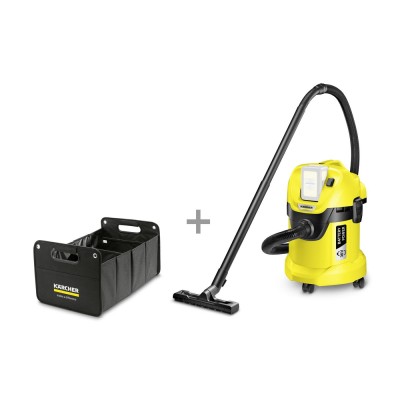 Пылесос хозяйственный Karcher WD 3 Battery аккумуляторный +органайзер, 36В, (9.611-317.0)