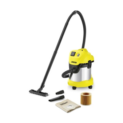 Пылесос хозяйственный Karcher WD 3 P PREMIUM EU-I, 1000 Вт, 17л, 4м, 5.96 кг (1.629-891.0)