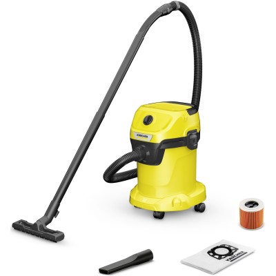 Пылесос хозяйственный Karcher WD 3 V-17/4/20, 1000 Вт, 17л, 4м, 4.536 кг (1.628-101.0)