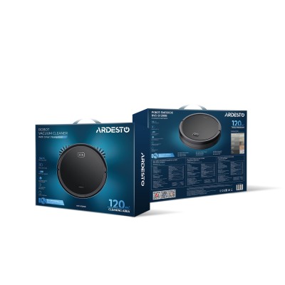 Робот-пылесос Ardesto контейнерный SAM Series, 25Вт, h8.5х32.5см, влажная уборка, конт пыль -0.5л, вода -0.15л, автон. раб. 