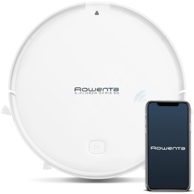 Робот-пылесос Rowenta Explorer Serie 50, 1500ПАВт, h8см, влажная уборка, конт пыль -0.44л, вода -0.11л, автон. раб. 