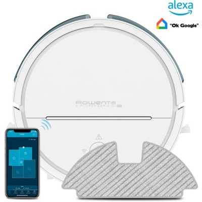 Робот-пылесос Rowenta X-plorer Serie 120AI, 2700ПаВт, h97см, влажная уборка, конт пыль -0.7л, вода -0.11л, автон. раб. 
