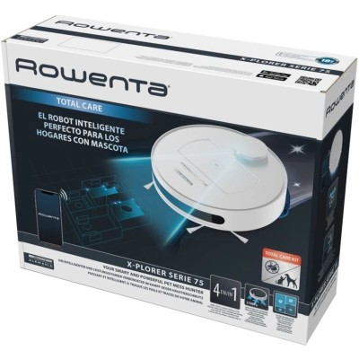 Робот-пылесос ROWENTA X-plorer Serie 75, 2700ПАВт, h10.3см, влажная уборка, конт пыль -0.4л, вода -0.9л, автон. раб. 