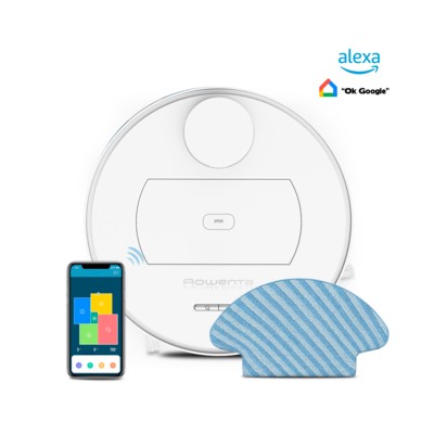 Купити Робот-пылесос ROWENTA X-plorer Serie 75, 2700ПАВт, h10.3см, влажная уборка, конт пыль -0.4л, вода -0.9л, автон. раб. 