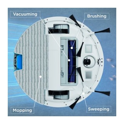 Робот-пылесос Rowenta моющий X-Plorer S130AI Animal & Allergy, 2700ПаВт, h8см, влажная уборка, мешок-0.5л, конт пыль -0.15л, авт