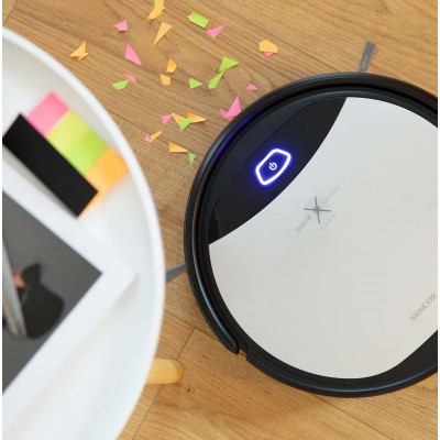 Купити Робот-пылесос Sencor, 140Вт, h7,9см, влажная уборка, конт пыль -0,45л, вода -0,24л, автон. раб. 