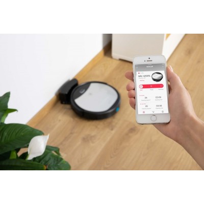 Робот-пылесос Sencor, 140Вт, h7,9см, влажная уборка, конт пыль -0,45л, вода -0,24л, автон. раб. 