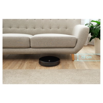 Робот-пылесос Sencor, 1000Вт, h7.5см, влажная уборка, конт пыль -0.34л, вода -0.25л, автон. раб. 