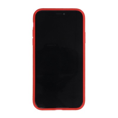 Силиконовый матовый полупрозрачный чехол для Apple iPhone 11 Pro Max (6.5") Красный / Red