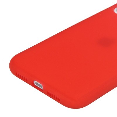 Силиконовый матовый полупрозрачный чехол для Apple iPhone 11 Pro Max (6.5") Красный / Red