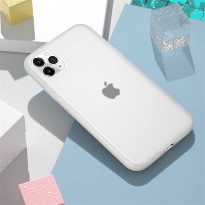 Силиконовый матовый полупрозрачный чехол для Apple iPhone 11 Pro Max (6.5") Матовый / Matte
