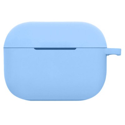 Силиконовый футляр New с карабином для наушников Airpods Pro Голубой / Lilac Blue