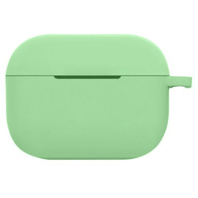 Силиконовый футляр New с карабином для наушников Airpods Pro Мятный / Mint
