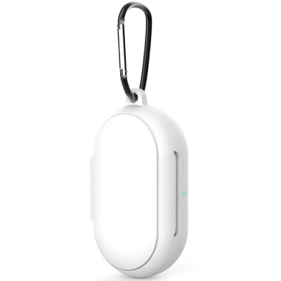 Силиконовый футляр для наушников Samsung Galaxy Buds / Buds Plus Белый