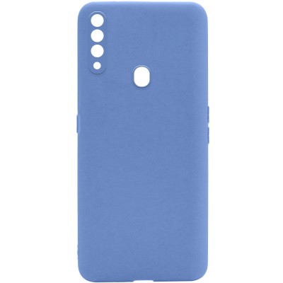 Силиконовый чехол Candy Full Camera для Oppo A31 Голубой / Mist blue