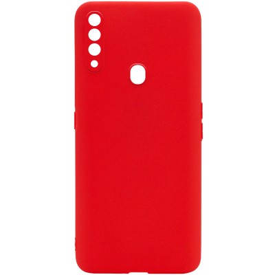 Силиконовый чехол Candy Full Camera для Oppo A31 Красный / Red