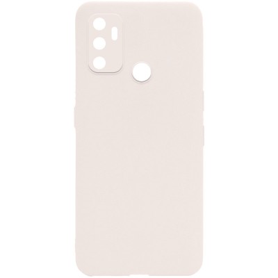 Силиконовый чехол Candy Full Camera для Oppo A53 / A32 / A33 Бежевый / Antigue White