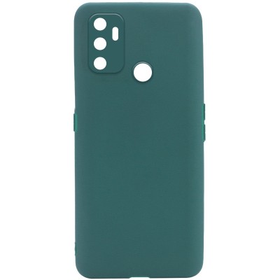 Силиконовый чехол Candy Full Camera для Oppo A53 / A32 / A33 Зеленый / Forest green