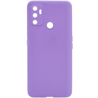 Силиконовый чехол Candy Full Camera для Oppo A53 / A32 / A33 Сиреневый / Dasheen